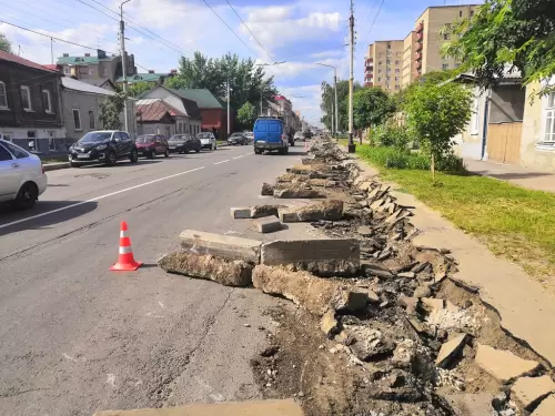 Демонтаж поребрика